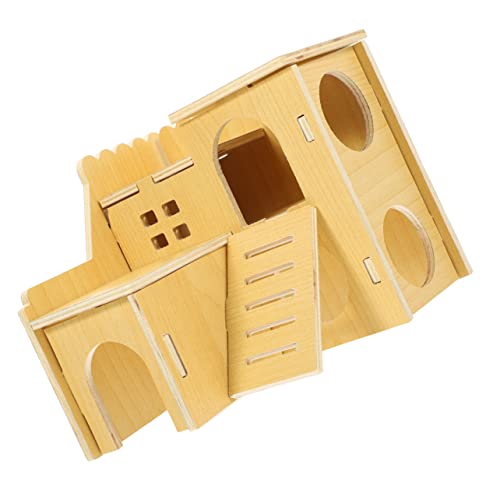 DOITOOL Natürliches Holz Hamster Shelter Gemütliches Nest Bett Versteck Für Meerschweinchen Kletterleiter DOITOOL Natürliches Holz Hamster Shelter Gemütliches Nest Bett Versteck Für Meerschweinchen Kletterleiter von DOITOOL