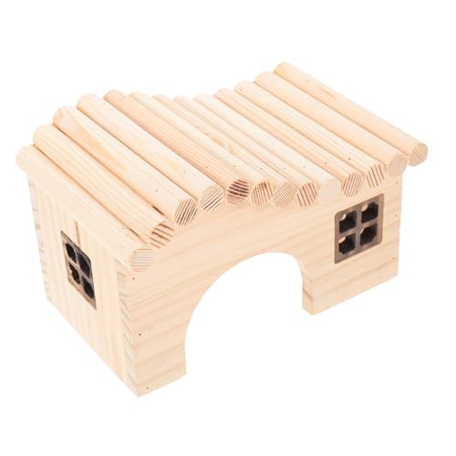 DOITOOL Hamsterversteck Nest Haustier-schlafraum Gewölbter Holzspielplatz für Hamster von DOITOOL