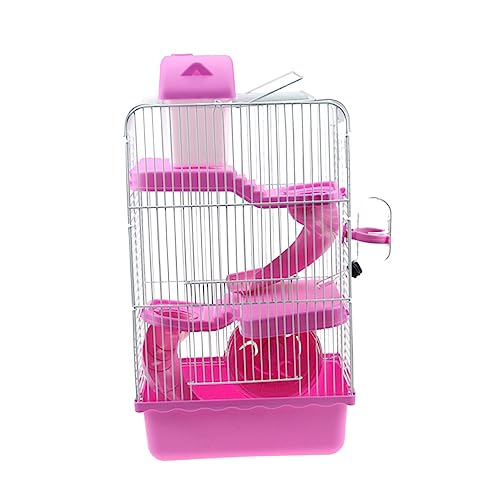 DOITOOL 21 X 27 X 45 cm Luxuriöser Dreischichtiger Villa-käfig für Haustiere Hamsterhaus Auslaufsichere Wasserflasche Tragbarer Haustierkäfig für Hamster DOITOOL 21 X 27 X 45 cm Luxuriöser Dreischichtiger Villa-käfig für Haustiere Hamsterhaus Auslaufsichere Wasserflasche Tragbarer Haustierkäfig für Hamster von DOITOOL