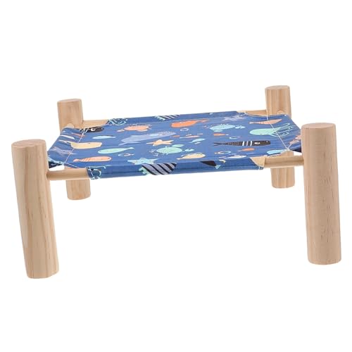 DOITOOL Hamster Schlafen Bett Tragbare Hängematte Holz Rack Haustier Hängematte Für Guinea Pig DOITOOL Hamster Schlafen Bett Tragbare Hängematte Holz Rack Haustier Hängematte Für Guinea Pig von DOITOOL