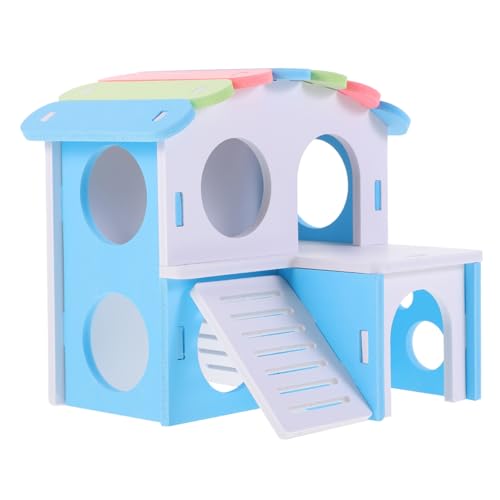 DOITOOL Doppelschichtiges Für Meerschweinchen Und Hamster Rattenvilla Versteck Weiches Materialdach DOITOOL Doppelschichtiges Für Meerschweinchen Und Hamster Rattenvilla Versteck Weiches Materialdach von DOITOOL