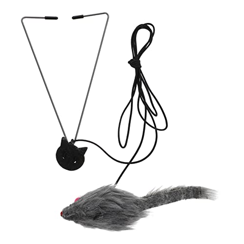 DOITOOL Katzen Teaser Spielzeug Mit Einstellbarem Haken Interaktive Katzenangel Für Haustiere Feder-Spielzeug Für Bewegung Freude Sichere Langlebige Beschäftigung Für Katzen Als Für von DOITOOL