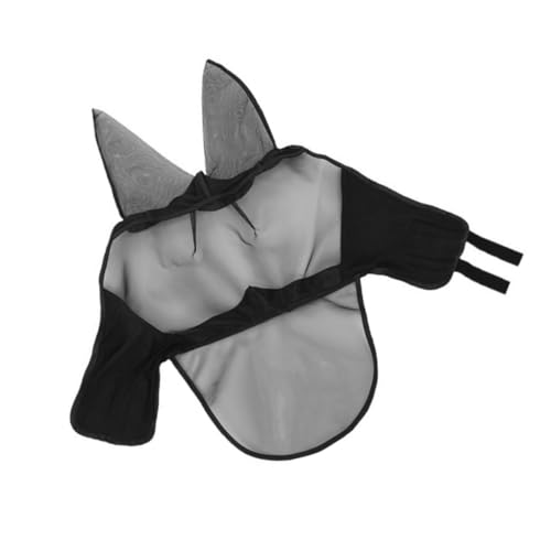 DOITOOL Haustier-Pferd- Pferdefliegenstiefel Pferdemaske für Pferde Pferdefliegenmaske mit Ohren Pferdekopfbedeckung Polyester-Stretchgewebe von DOITOOL