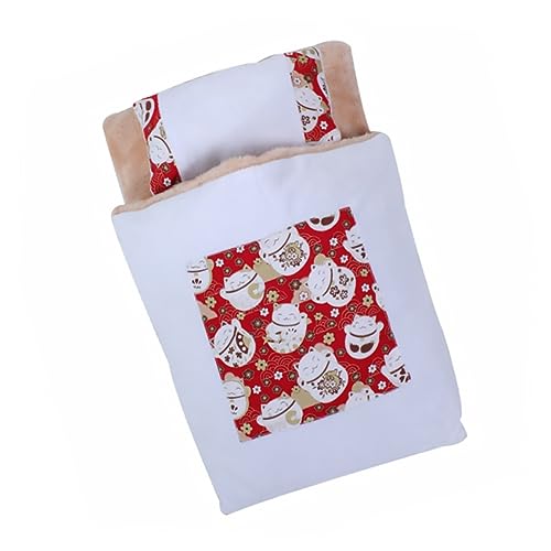 DOITOOL Japanischer Stil Katzenbett Aus Cashmere Waschbar Warm Für Kleine Hunde Und Katzen Für Winter Kuschelhöhle Für Entspannte Nächte von DOITOOL