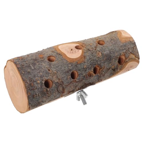 DOITOOL Holz Vogel Sitzstange Papagei Sitzstange Grobe Sittich Käfig Zubehör Papagei Spielzeug Set von DOITOOL