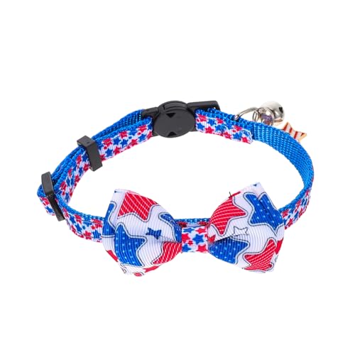 DOITOOL Haustierhalsband Zum Unabhängigkeitstag Dekorativ Mit Amerikanischer Flagge Sicher Und Bequem Für Ihr Haustier von DOITOOL