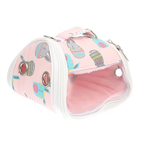 DOITOOL Tragetasche Für Haustiere Herausnehmbares Futter Bequem Für Kleintiere Für Hamster Ausgehtasche Eichhörnchen Reisetasche Chinchilla-Tasche von DOITOOL