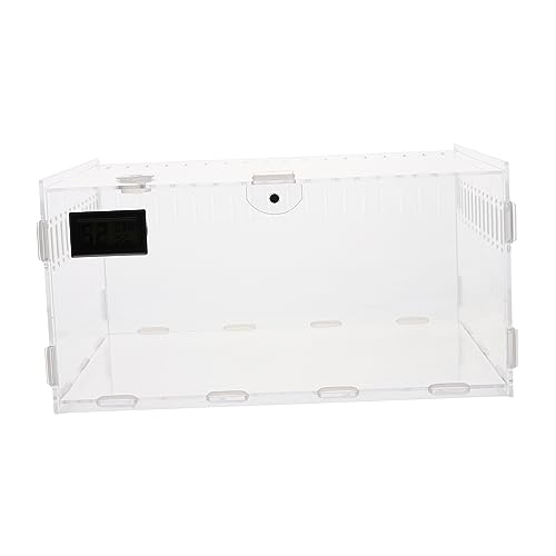 DOITOOL Reptilienzuchtbox Acryl Haushaltsschlangenkäfig Fütterungszubehör Für Kleintiere von DOITOOL