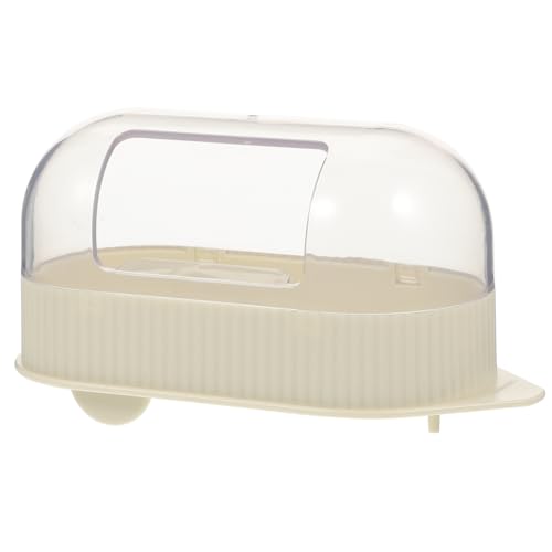 DOITOOL Kleintierbehälter Hamster Sandbadebox Haustierbadewanne Zarte Hamster Badezimmerkäfig Sandbadebox Hamsterversorgung von DOITOOL