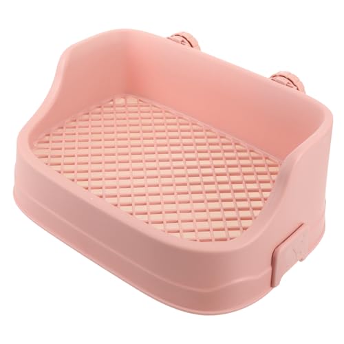 DOITOOL Haustiertoilette Kleintiertoilette Haustiertoilette Töpfchentrainer Geeignet Für Kaninchen Katzen Und Welpen Abnehmbare Gitter von DOITOOL