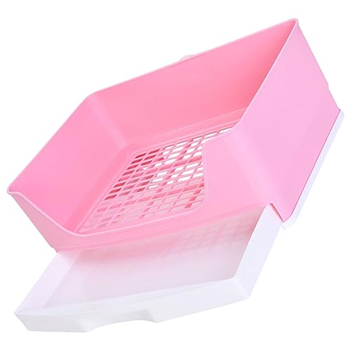 DOITOOL Kaninchentoilette Katzentraining Katzentoilette Für Kleine Haustiere Töpfchen-ecktoilette Trainingstoilette Für Kleine Haustiere Schublade Plastik Rosa DOITOOL Kaninchentoilette Katzentraining Katzentoilette Für Kleine Haustiere Töpfchen-ecktoilette Trainingstoilette Für Kleine Haustiere Schublade Plastik Rosa von DOITOOL