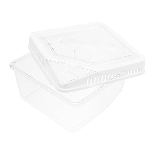 DOITOOL Kasten Terrarium Container Fall der Reptilienzucht Reptilien Terrarien klarer Behälter Kunststoffbehälter Tier klarer Reptilfall Skorpion Reptilienkiste Zuchtkäfig Plastik Weiß von DOITOOL