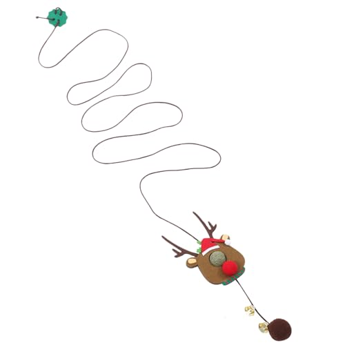 DOITOOL Weihnachtselchförmiges Katzenspielzeug Zum Aufhängen An Der Tür Interaktives Kätzchen-seilspielzeug Lustiges Hängespielzeug für Katzen DOITOOL Weihnachtselchförmiges Katzenspielzeug Zum Aufhängen An Der Tür Interaktives Kätzchen-seilspielzeug Lustiges Hängespielzeug für Katzen von DOITOOL
