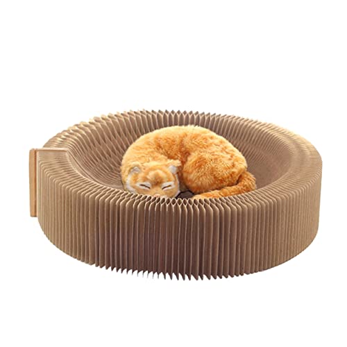 DOITOOL Katzenkratzbrett Aus Karton Lounge-Bett Faltbare Katzenbetten Für Kratzspaß DOITOOL Katzenkratzbrett Aus Karton Lounge-Bett Faltbare Katzenbetten Für Kratzspaß von DOITOOL