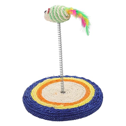 DOITOOL Katzenkratzbrett Mit Feder Haustierkratzbaum Kratzbaum Für Katzen Oder Kätzchen Stabile Grasmatte Spielzeug Zufällige Farbe DOITOOL Katzenkratzbrett Mit Feder Haustierkratzbaum Kratzbaum Für Katzen Oder Kätzchen Stabile Grasmatte Spielzeug Zufällige Farbe von DOITOOL