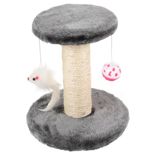 DOITOOL Katzenspielzeug Katze Vertikal Hoher Katzenkratzbaum Katzenkratzer Kratzbäume Für Katzen Kratzbäume Für Kätzchen Lustiges Kätzchenspielzeug Katzenpfote Haustierbett Flanell von DOITOOL