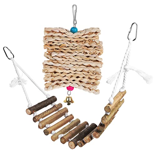 DOITOOL Papagei Spielzeug Set Vogel Hängen Leiter Brücke Kauen Spielzeug Schnabel Schleifen für Vögel DOITOOL Papagei Spielzeug Set Vogel Hängen Leiter Brücke Kauen Spielzeug Schnabel Schleifen für Vögel von DOITOOL