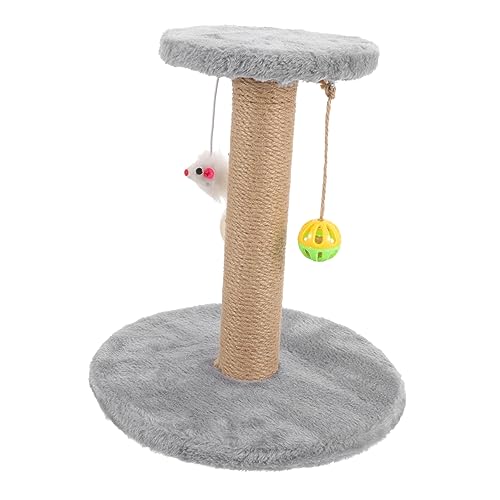 DOITOOL Kratzbaum Für Katzen Aus Sisal Kletterstange Kletterturm Für Katzen Dekorativer Katzenkratzbaum Katzenkratzstange Bequemer Katzenkratzbaum Katzenbedarf Massivholz Kätzchen Kratzer von DOITOOL