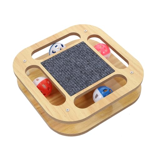 DOITOOL Kratzbrett Für Katzen Holz Drehteller Für Kätzchen Robustes Und Stabiles Katzenspielzeug DOITOOL Kratzbrett Für Katzen Holz Drehteller Für Kätzchen Robustes Und Stabiles Katzenspielzeug von DOITOOL