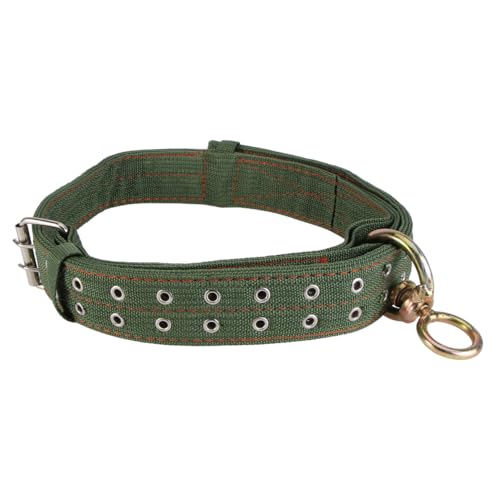 DOITOOL Kuhhalsband, Segeltuch, Wadenhalsband, verstellbare Schnalle, Nutztiere, Traktionshalskette für Bauernhoftiere, Schaf, Pferd, Haustier, Grün von DOITOOL