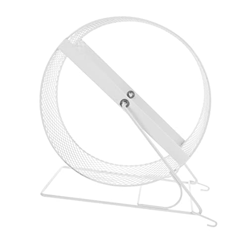 DOITOOL Kleintierspielzeug Chinchilla-laufrad Mit Leiser Rolle Hamster-übungsrad Babyspielzeug Weißes Eisenhandwerk 32 Zoll von DOITOOL