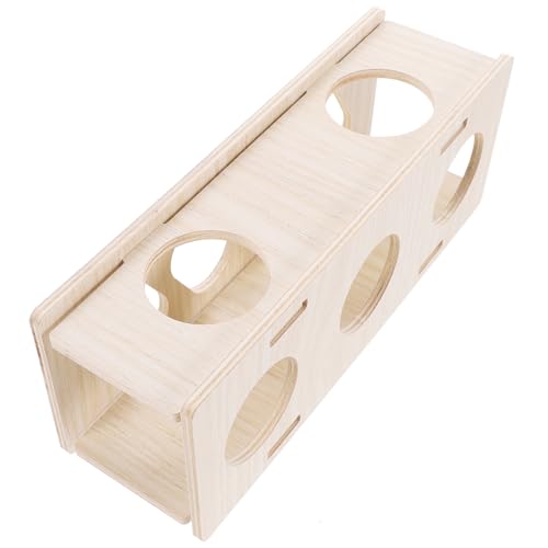 DOITOOL Hamster Tunnel Aus Holz Versteck Und Spielzeug Für Kleintiere Für Hamster Mäuse Und Meerschweinchen Aus Natürlichem Stabilem Material Fördert Die Beweglichkeit Und Beim DOITOOL Hamster Tunnel Aus Holz Versteck Und Spielzeug Für Kleintiere Für Hamster Mäuse Und Meerschweinchen Aus Natürlichem Stabilem Material Fördert Die Beweglichkeit Und Beim von DOITOOL
