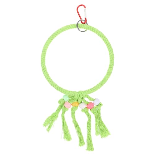 DOITOOL Vogelschaukel-Spielzeug Papageien-sitzstange Ständer Baumwollseil Vogel-sitzstange Papageienkäfig-Spielzeug Für Die Pflege Einfach Zu Verwenden Zufällige Farbe von DOITOOL