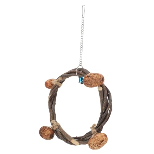 DOITOOL Papagei Sommerhängematte Vogelkäfig Spielzeug Vogelschaukel Kranz Vogelstange Stehen Pfotenklettern Im Stehen Vogelschaukel Spielzeug Vogelbarsch Massivholz Rattan Papageienkäfig DOITOOL Papagei Sommerhängematte Vogelkäfig Spielzeug Vogelschaukel Kranz Vogelstange Stehen Pfotenklettern Im Stehen Vogelschaukel Spielzeug Vogelbarsch Massivholz Rattan Papageienkäfig von DOITOOL