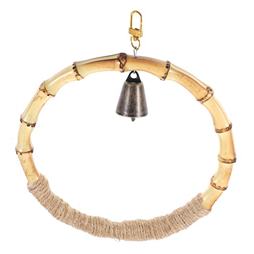 DOITOOL Papagei Sommerhängematte Sommerspielzeug Vogel Leiter Brücke Glocken Spielzeug Kreis-vogelschaukel Spielset Aus Holz Papagei Spielständer Mit Glocke Spielzeuge Hölzern Bambus Vögel DOITOOL Papagei Sommerhängematte Sommerspielzeug Vogel Leiter Brücke Glocken Spielzeug Kreis-vogelschaukel Spielset Aus Holz Papagei Spielständer Mit Glocke Spielzeuge Hölzern Bambus Vögel von DOITOOL