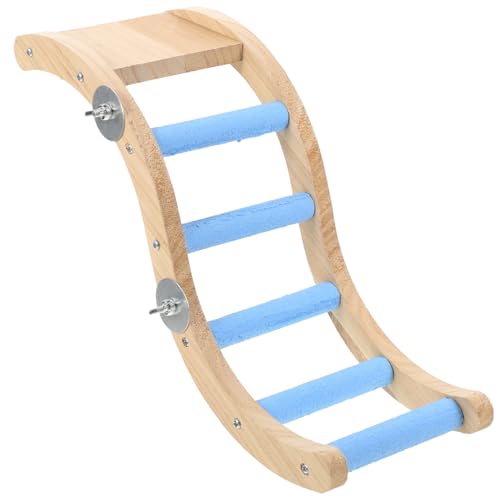 DOITOOL Holzleiter Vogel Indoor Spielzeug Papagei Käfig Hängeleiter Spielzeug Zum Schleifen Pet Store Heimgebrauch von DOITOOL