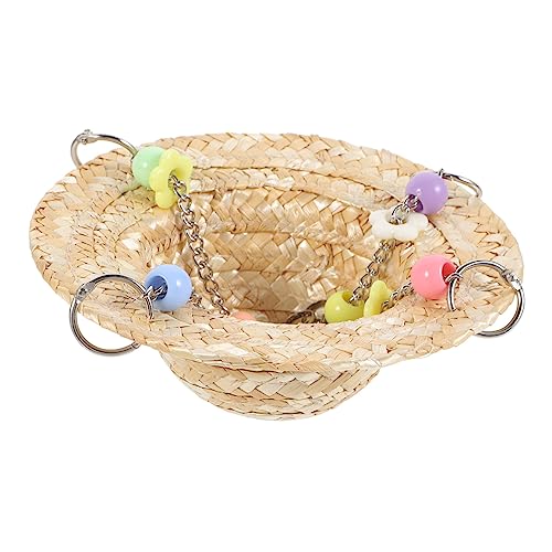 DOITOOL Spielzeug Vogel Schaukel Natürliche Stroh Woven Papagei Schaukel Spielzeug Vogel Käfig Schaukel Zubehör DOITOOL Spielzeug Vogel Schaukel Natürliche Stroh Woven Papagei Schaukel Spielzeug Vogel Käfig Schaukel Zubehör von DOITOOL