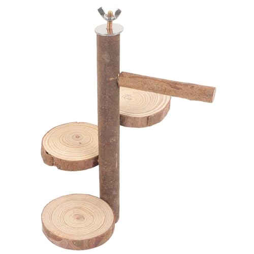 DOITOOL Holz Sitzstange Spielzeug Vogelkäfig Plattform Stabile Vogel Stehen Stange für Papageien von DOITOOL