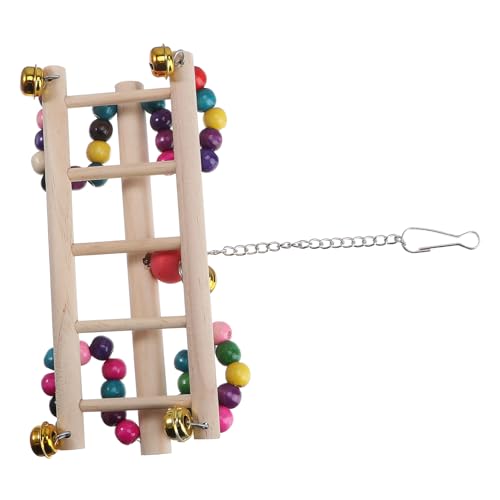 DOITOOL Holzperlen Buntes Spielzeug Haken Spielzeug Vogelschaukel Schwingen Spielzeug Für Vogelkäfige Nymphensittich-Spielzeug Großes Vogelspielzeug Leiter Papagei Bambus DOITOOL Holzperlen Buntes Spielzeug Haken Spielzeug Vogelschaukel Schwingen Spielzeug Für Vogelkäfige Nymphensittich-Spielzeug Großes Vogelspielzeug Leiter Papagei Bambus von DOITOOL