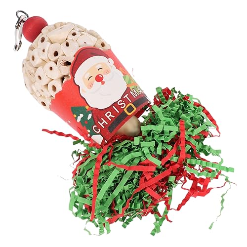 DOITOOL Papageienspielzeug mit Weihnachtsmotiv Vogelspielzeug selber Machen Kauball für Papageien Vogelkäfig Spielzeuge Haustier Spielzeug Sittichspielzeug zum Aufhängen DOITOOL Papageienspielzeug mit Weihnachtsmotiv Vogelspielzeug selber Machen Kauball für Papageien Vogelkäfig Spielzeuge Haustier Spielzeug Sittichspielzeug zum Aufhängen von DOITOOL