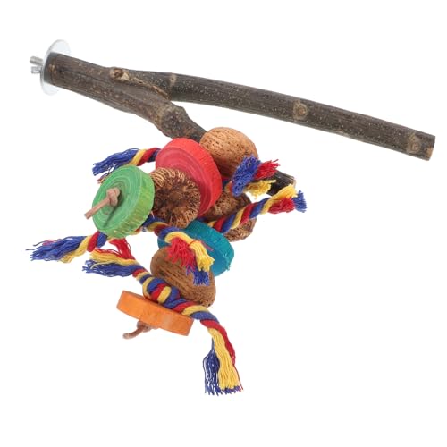 DOITOOL Papageienständer Vogelkäfig-Hängespielzeug Hängendes Futterspielzeug für Vögel Spielzeuge Spielzeug für Vogelkäfige Papageienbarsch aus Naturholz Protokoll Holzspäne Schleifstab DOITOOL Papageienständer Vogelkäfig-Hängespielzeug Hängendes Futterspielzeug für Vögel Spielzeuge Spielzeug für Vogelkäfige Papageienbarsch aus Naturholz Protokoll Holzspäne Schleifstab von DOITOOL