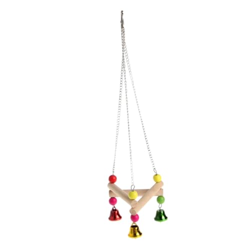 DOITOOL Holzspielzeug Vogel hängende Schaukeln Spielzeug Papagei Schaukelständer Spielzeuge Papageienschaukel aus Holz Vögel Schaukelständer hölzern die Schaukel Haustier Vogel Bambus von DOITOOL
