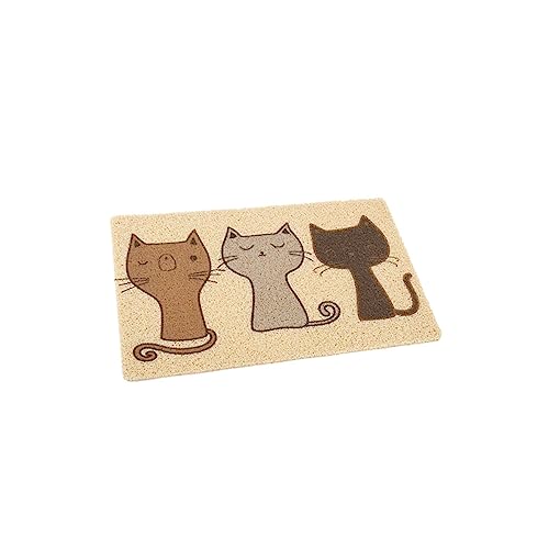 DOITOOL Katzenmatte Für Katzentoilette PVC-katzenstreumatte Stabiles Design rutschfest Für Haustierbetreuung Tierbedarf DOITOOL Katzenmatte Für Katzentoilette PVC-katzenstreumatte Stabiles Design rutschfest Für Haustierbetreuung Tierbedarf von DOITOOL