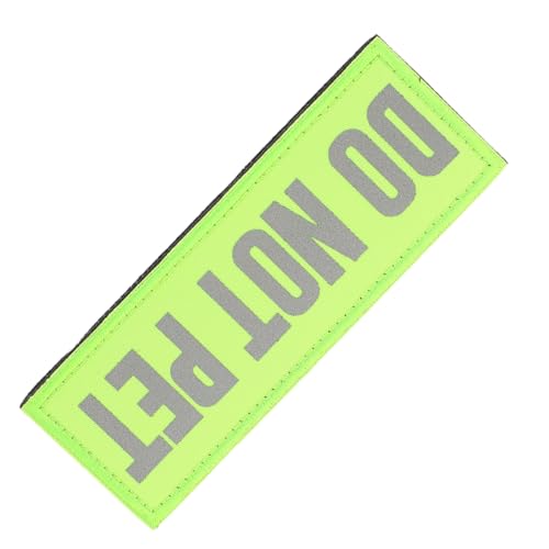 DOITOOL Reflektierender Aufnäher Für Servicehunde Mit Do Not Pet Design Nylonmaterial Sicherer Befestigung Für Geschirr Weste Halsband Oder Leine Verbessert Sichtbarkeit Bei Nacht DOITOOL Reflektierender Aufnäher Für Servicehunde Mit Do Not Pet Design Nylonmaterial Sicherer Befestigung Für Geschirr Weste Halsband Oder Leine Verbessert Sichtbarkeit Bei Nacht von DOITOOL