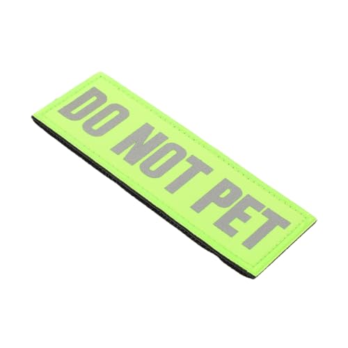 DOITOOL Reflektierender Hundeaufnäher Service-hundeaufnäher Nicht Streicheln -Patch Für Geschirr Sicherheits-Patch Aus Strapazierfähigem Nylon von DOITOOL