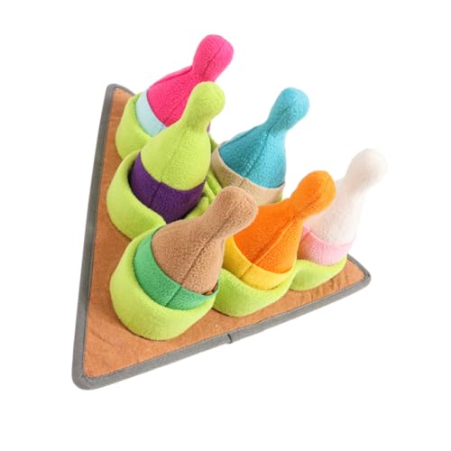 DOITOOL Schnüffelmatte für Hunde Quietschende Schnüffelmatte für Welpen Spielzeug für Langsames Füttern Von Hunden Hundeleckerli-Puzzle-Spielzeug Trainingskissen von DOITOOL