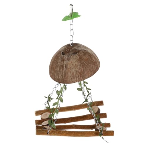 DOITOOL Holz-Vogel-papagei-schaukelspielzeug Papagei-schaukelstange Für Vögel Vogel-hängeständer Natürliches Pflanzendekor Interaktives Spielzeug von DOITOOL
