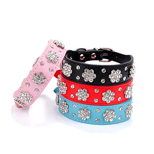 DOITOOL Hundehalsband Aus Leder Mit Akzenten Bequem Und Für Mittelgroße Und Große Hunde von DOITOOL
