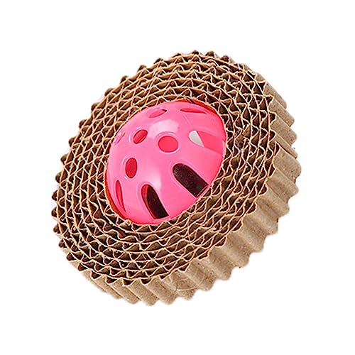 DOITOOL einsam Welpenball Katzenglocke Hundeglocke Mundhygiene Kugel mit Glocke Geister-Tags Kratzbrett für Katzen Haustier Glocke Spielzeug Haustierzubehör singen Katzenball von DOITOOL