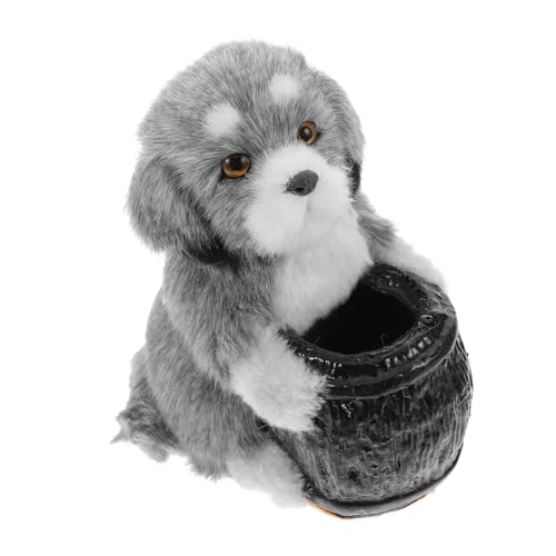 DOITOOL Stifthalter Für Hunde Tierspielzeug Heisere Figuren Husky-Figur Hundefiguren Pelztierstatuen Gefüllte Welpenspielzeug-wohnkultur Hundespielzeug Kuscheltiere Für Jungen Plüsch Grey DOITOOL Stifthalter Für Hunde Tierspielzeug Heisere Figuren Husky-Figur Hundefiguren Pelztierstatuen Gefüllte Welpenspielzeug-wohnkultur Hundespielzeug Kuscheltiere Für Jungen Plüsch Grey von DOITOOL