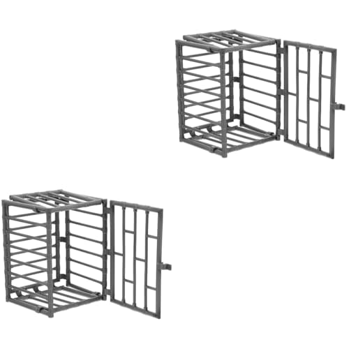 DOITOOL Mini Käfig Tierkäfig Spielzeug Stofftierkäfig 4 Stück Haustierspielzeugkäfig Für Kleine Größe Puppenstubentiergefängnis Für Zwergmeerschweinchen Chinchillazelle DOITOOL Mini Käfig Tierkäfig Spielzeug Stofftierkäfig 4 Stück Haustierspielzeugkäfig Für Kleine Größe Puppenstubentiergefängnis Für Zwergmeerschweinchen Chinchillazelle von DOITOOL