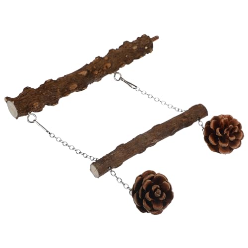 DOITOOL Papagei Barsch Schaukel Holz Vogel Spielzeug Vogel Stand Stange Vogel Versorgung Papagei Stand Natürliches Design DOITOOL Papagei Barsch Schaukel Holz Vogel Spielzeug Vogel Stand Stange Vogel Versorgung Papagei Stand Natürliches Design von DOITOOL
