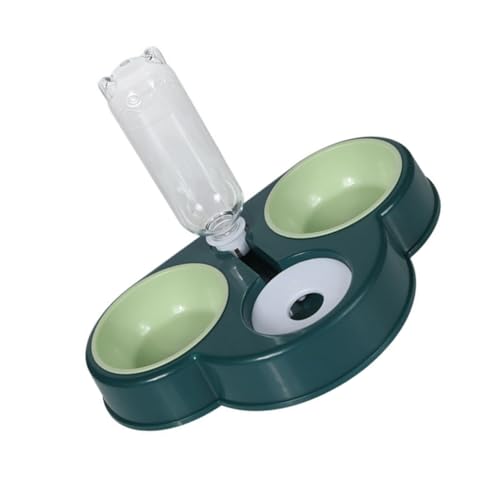DOITOOL Multifunktionaler Futternapf für Haustiere Wasserspender Katzenfutterspender-Set – Design Futter- und Wasserspender für Haustiere Hunde- und Katzennapf Korallengrün DOITOOL Multifunktionaler Futternapf für Haustiere Wasserspender Katzenfutterspender-Set – Design Futter- und Wasserspender für Haustiere Hunde- und Katzennapf Korallengrün von DOITOOL