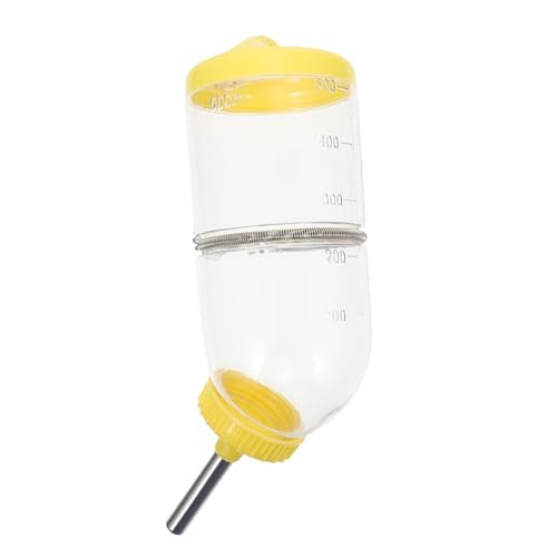 DOITOOL Kunststoff-Hamster-tränke 500 Ml Gelb Für Den Haushalt Chinchilla Passend Für Hamster Meerschweinchen Frettchen von DOITOOL