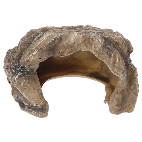 DOITOOL Realistisches Reptiliengehege Aus Kunstharz Höhle Kreatives Versteck Für Haustiere Schlangen von DOITOOL