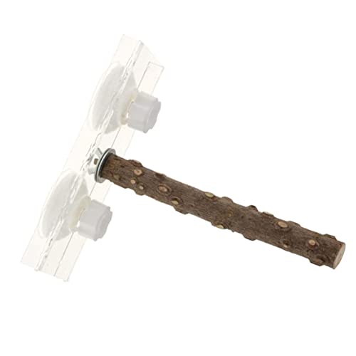 DOITOOL Papageienzubehör Papageienplattformbecher Vogelständer Aus Holz Verschleißfester Papageienspielständer für Vogelkäfig DOITOOL Papageienzubehör Papageienplattformbecher Vogelständer Aus Holz Verschleißfester Papageienspielständer für Vogelkäfig von DOITOOL